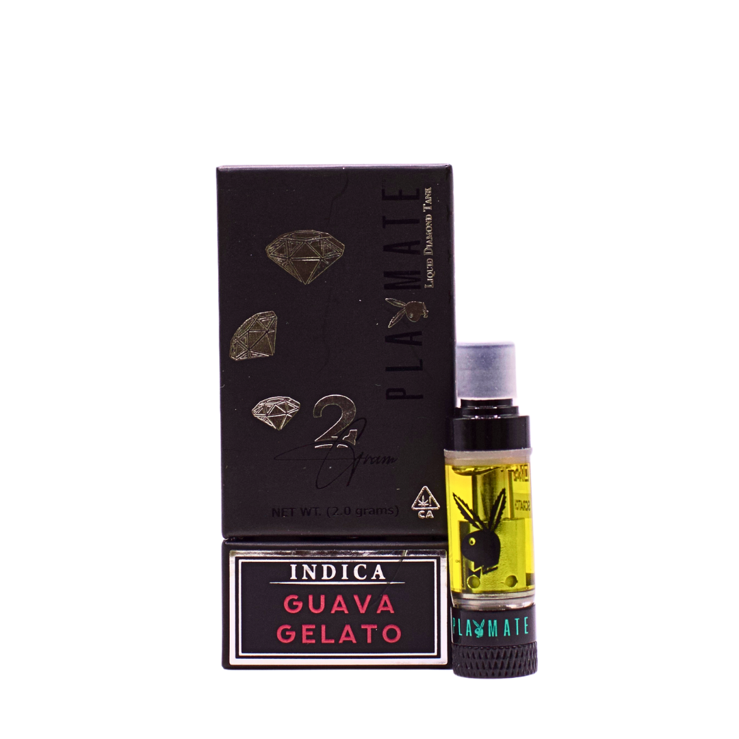 Playmate 2g Liquid Diamond Cartridge Tank Guava Gelato (Indica)